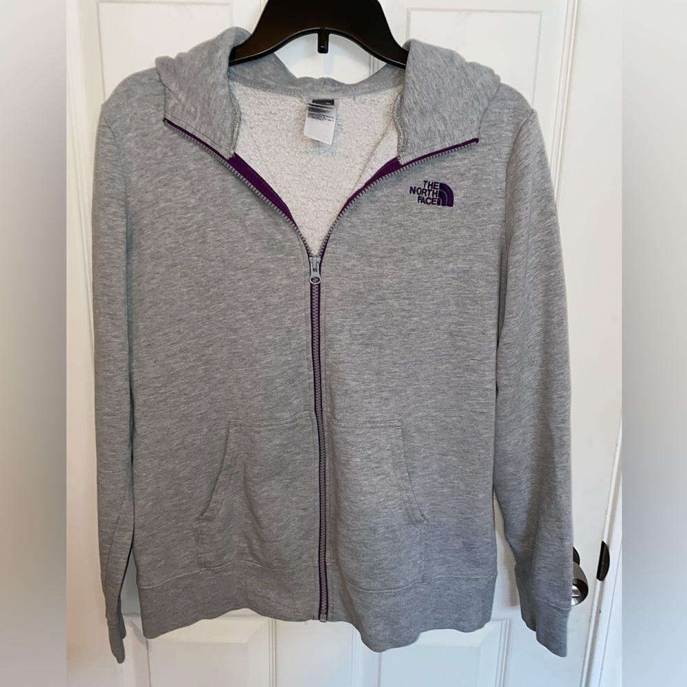 North Face zip up hoodie
